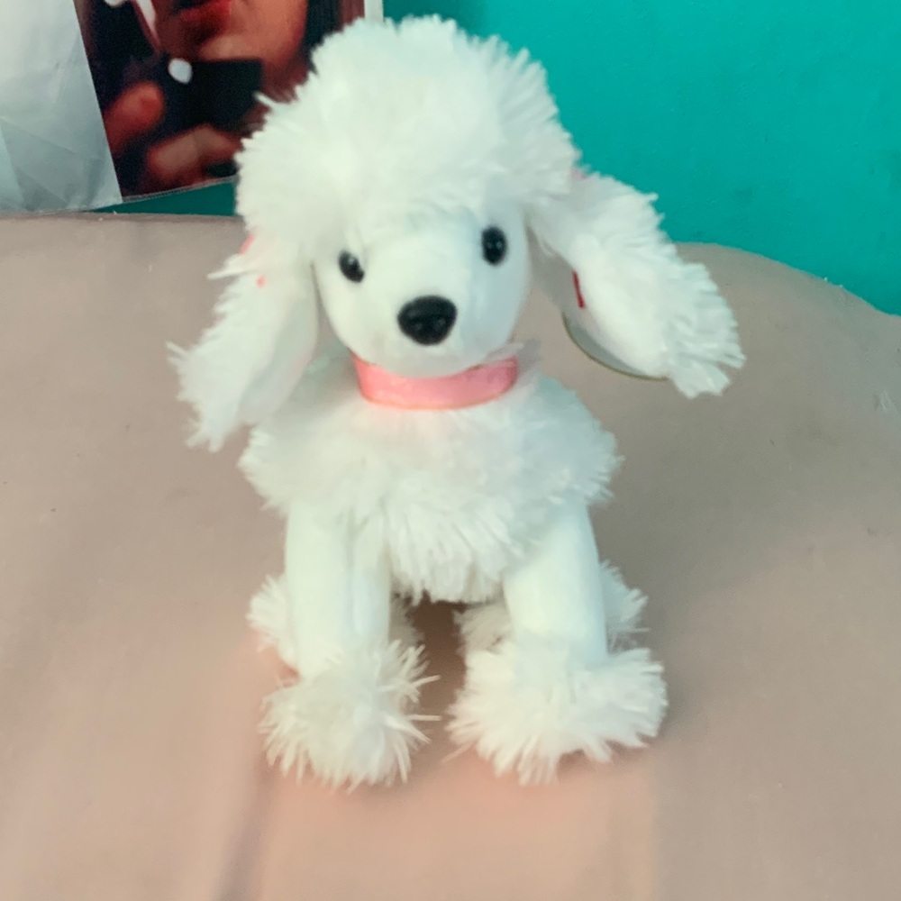 White Plush Dog Toy